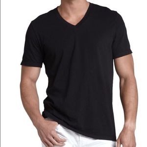 James Perse V-Neck Men's Tee in Black Size 2 (S-M)